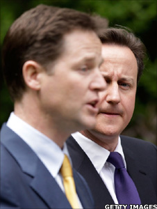 Nick Clegg and David Cameron