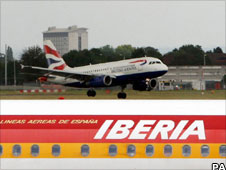 British Airways and Iberia planes