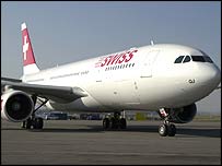 Swiss şirketine ait bir uçak