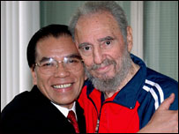Nông Đức Mạnh và Fidel Castro năm 2007