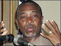 O presidente Charles Taylor