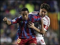 بارسلون در مصاف با آث ميلان