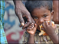 Một trẻ ở Ấn Độ