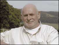 Graham Caton relaxing in the countryside