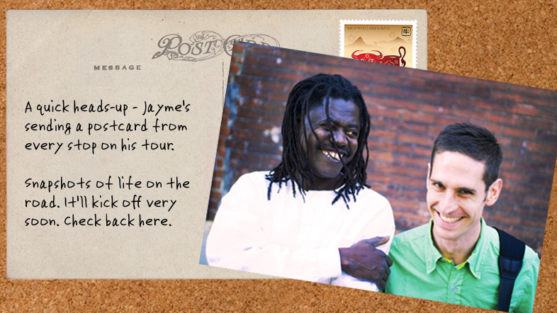 Jayme Stone Tour Postcard - preview