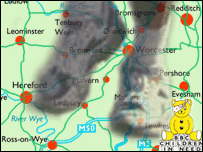 Running shoes over a map