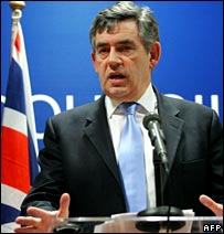 Gordon Brown in Brussels