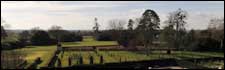 View from the roof of Hanbury Hall