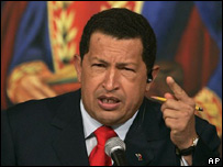 Hugo Chávez, presidente da Venezuela