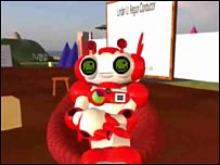 Computer character from Second Life