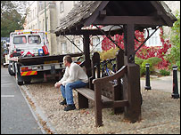 The stocks at Woodstock