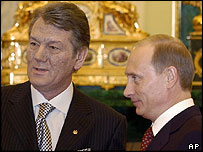 Viktor Juščenko a Vladimir Putin
