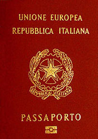 Passporte italiano. 