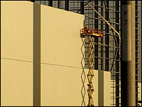 Construction of the new Tesco warehouse