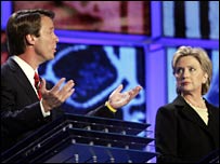 John Edwards ve Hillary Clinton