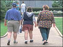 O número de obesos está crescendo nos Estados Unidos