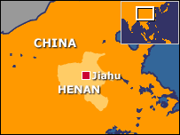 mapa da província chinesa de Henan