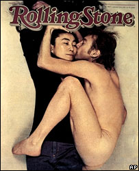 JOhn Lennon e Yoko Ono na capa da revista Rolling Stone