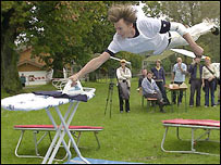 Flying ironing picture courtesy of www.extrememironing.com