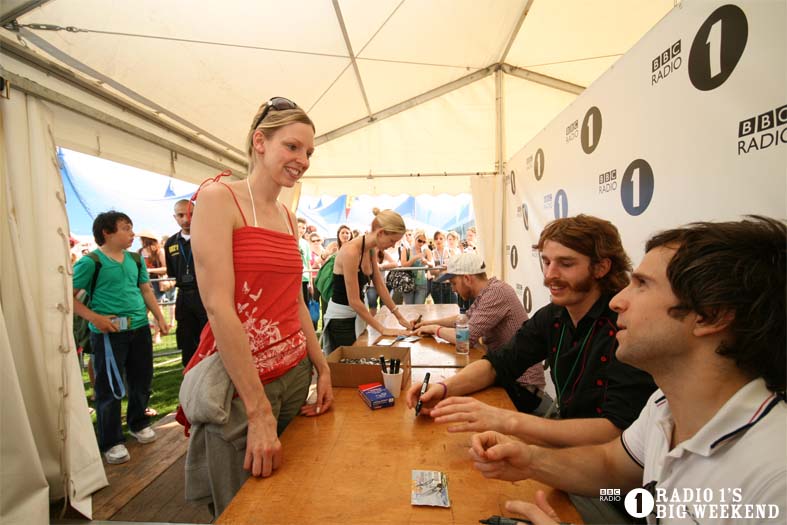 Signing sessions with The Hoosiers