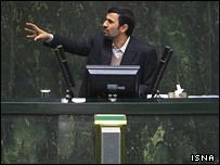 احمدی نژاد در مجلس