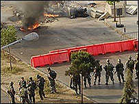 Bloqueio da polícia