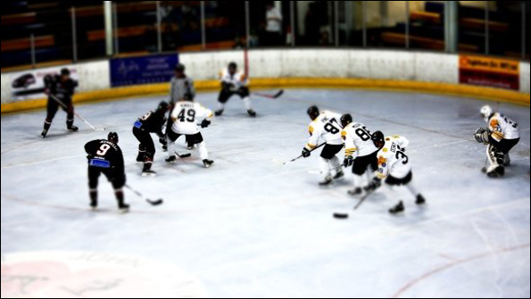 Wide shot of Bracknell v Basingstoke, challenge game, 2009