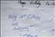 The note the class gave to Fionualla on her birthday in 1997