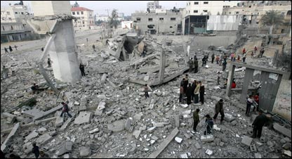 ग़ज़ा में तबाही