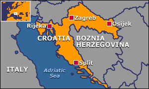 Map of Croatia