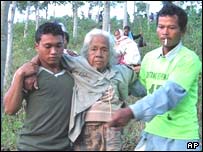 منطقه سونامی زده 