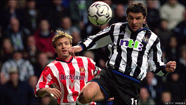 Michael Gray in action for Sunderland against Newcastle