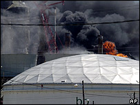 آتش سوزی در پالایشگاه تگزاس