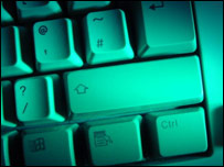 A computer keyboard