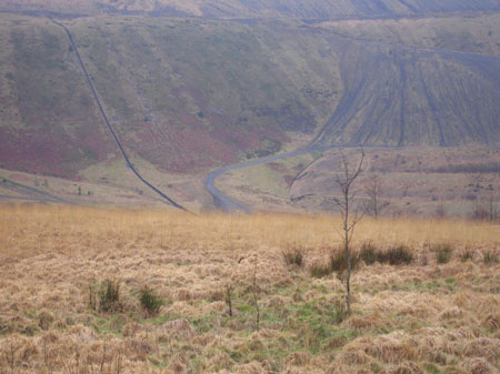 Landscaped Slag Heaps, Welsh Valleys by Roger Hutchings