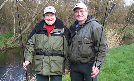 Billy and June on the banks of the River Faughan.