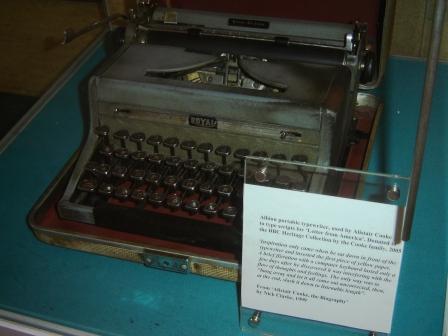 Alistair Cooke's typewriter