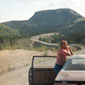 On the road in the Canadian wilderness