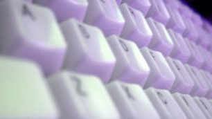 A close up image of a computer keyboard.