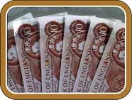 Ten shilling notes