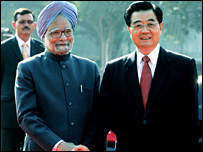 मनमोहन सिंह और हू जिंताओ