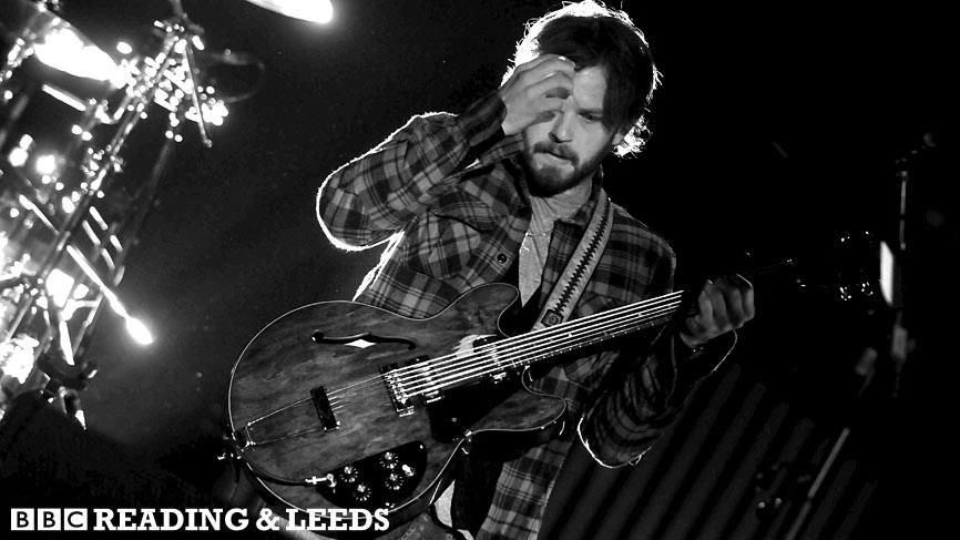 Kings of Leon performing live at Reading 2009