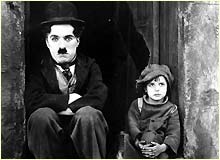 Charlie Chaplin and Jack Coogan in The Kid