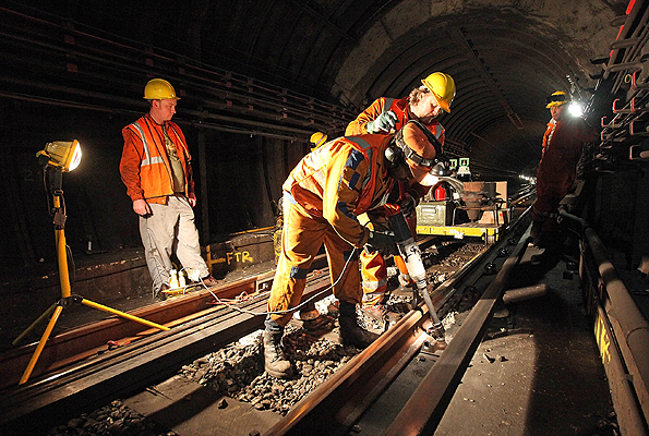 Maintenance work on London Underground