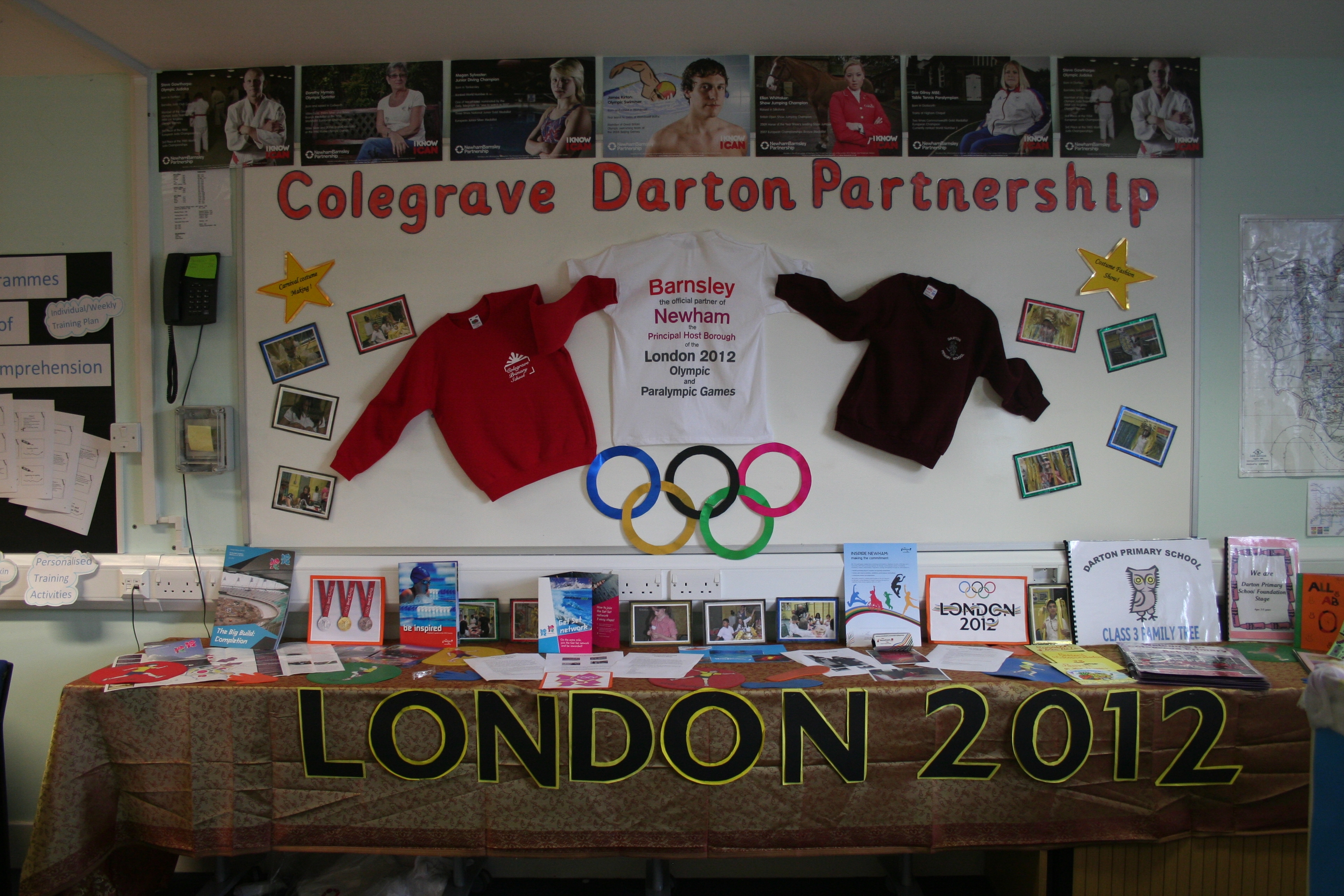 School display celebrates Olympics