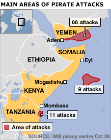 bản đồ vùng thường xảy ra cướp biển