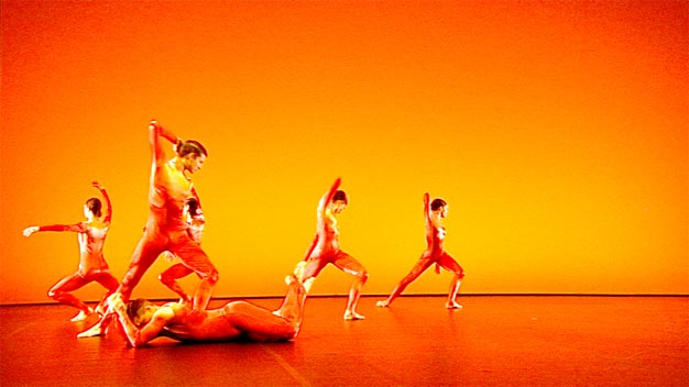 Michael Clark company rehearsing in Venice.