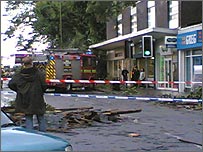 Damage caused by the tornado