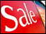 Sale sign in a shop window