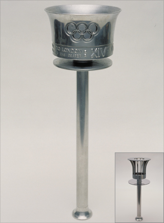 Photo: The torch design for the 1948 Olympic Games